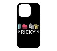 Custodia per iPhone 14 Pro Ricky Nome cane personalizzato Ricky Pet Lover