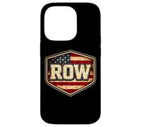 Custodia per iPhone 14 Pro Riga Vintage Bandiera Americana Patriottica Canottaggio Crew USA Patriot