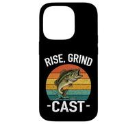 Custodia per iPhone 14 Pro RISE GRIND CAST Amante della pesca Fish Whisperer Avventure Lago