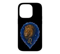 Custodia per iPhone 14 Pro Ritratto Leone Acquerello Zodiaco Leone