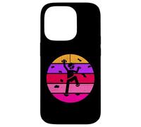 Custodia per iPhone 14 Pro Rock Climber Girl - Scalatore da donna, stile retrò