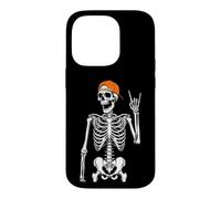 Custodia per iPhone 14 Pro Rock On Skeleton - Divertente costume di Halloween con musica rock