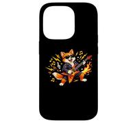 Custodia per iPhone 14 Pro Rocking Fox Chitarra Mascotte Grafica
