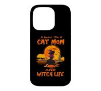 Custodia per iPhone 14 Pro Rocking The Cat Mom Witch Life American Shorthair Halloween