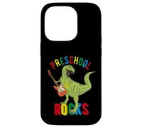Custodia per iPhone 14 Pro Rocks Preschool Dinosaur T Rex Boys Primo Giorno Pre-K Insegnante