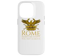 Custodia per iPhone 14 Pro Roma mi rende felice - SPQR Legionary Eagle - Storia Romana