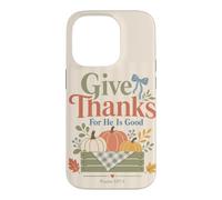 Custodia per iPhone 14 Pro Salmo del Ringraziamento dell'autunno cristiano 107 Elogio del raccolto