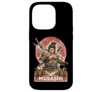 Custodia per iPhone 14 Pro Samurai Guerriero Musashi, Giapponese Sword Fighter