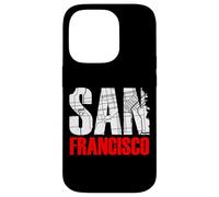 Custodia per iPhone 14 Pro San Francisco California Graphic Map T-shirt, San Francisco