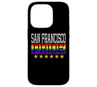 Custodia per iPhone 14 Pro San Francisco Pride Gay Lesbiche Queer LGBT Bandiera Arcobaleno