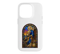 Custodia per iPhone 14 Pro San Pietro Chiavi Gallo Cattedrale gotica Mosaico Art Icona
