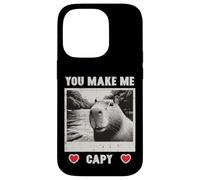 Custodia per iPhone 14 Pro San Valentino Capybara Selfie Make Me Capy Uomini Donne Bambini