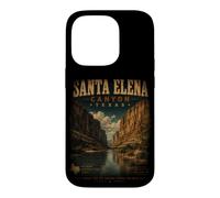 Custodia per iPhone 14 Pro Santa Elena Canyon Texas Big Bend Vintage Deserto