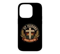 Custodia per iPhone 14 Pro Sant'Isidoro Prega per noi Santo Patrono Cattolico degli Agricoltori
