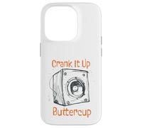 Custodia per iPhone 14 Pro Sarcastico amante della musica Crank it up Buttercup