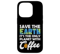 Custodia per iPhone 14 Pro Save Earth The Only Planet With Coffee Earth Day