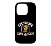 Custodia per iPhone 14 Pro Scacco matto Club Capitano Giocatore di Scacchi Strategist
