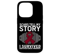 Custodia per iPhone 14 Pro Scars Tell My Story Head and Neck Cancer Awareness Survivor