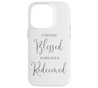Custodia per iPhone 14 Pro Scegli il Beato Perdonato Redento Dio Ama Gesù Salva