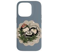 Custodia per iPhone 14 Pro Scheletro bacio romantico gotico teschio fungo botanico