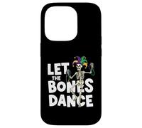 Custodia per iPhone 14 Pro Scheletro danzante Mardi Gras Let The Bones Dance Funny Parade