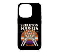 Custodia per iPhone 14 Pro Scheletro Mani Alzate Retro Halloween Tram