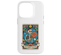 Custodia per iPhone 14 Pro Scheletro Padel Player Tarocchi Carta Divertente Padel Sport
