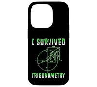 Custodia per iPhone 14 Pro Scuola di matematica di trigonometria divertente sono sopravvissuto