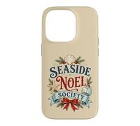 Custodia per iPhone 14 Pro Seaside Noel Society Natale costiero