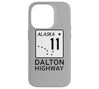 Custodia per iPhone 14 Pro Segnale stradale Dalton Highway Alaska Route 11