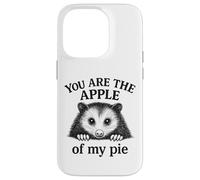 Custodia per iPhone 14 Pro Sei la mela della mia torta Funny Possum Humor