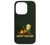 Custodia per iPhone 14 Pro Sheep Dreams - Campfire Marshmallow Camping