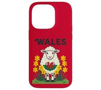 Custodia per iPhone 14 Pro Sheep Support Galles St Davids Day Design