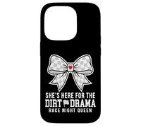 Custodia per iPhone 14 Pro She's Here For The Dirt Drama Race Night Queen