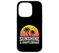 Custodia per iPhone 14 Pro Shuffleboard Giocatore Gioco Da Tavolo Amante All'aperto Shuffle Board