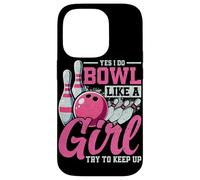 Custodia per iPhone 14 Pro Sì, faccio Bowl come una ragazza Cerco di tenere il passo
