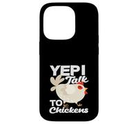 Custodia per iPhone 14 Pro Sì, parlo con i polli divertente agricoltore signora pazza