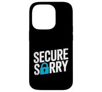 Custodia per iPhone 14 Pro Sicuro Sorry Lucchetto Data Breach Cyber Security Umorismo