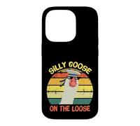 Custodia per iPhone 14 Pro Silly Goose On The Loose Funny Saying Vintage