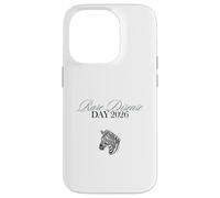 Custodia per iPhone 14 Pro Simpatica zebra per la consapevolezza delle malattie rare per donne, uomini, bambini