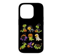 Custodia per iPhone 14 Pro Simpatici dinosauri di Halloween preistorici T-rex Dino Lovers