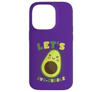 Custodia per iPhone 14 Pro Simpatico gioco di parole Let's Avocado Cuddle