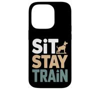 Custodia per iPhone 14 Pro Sit Stay Train Dog Obbedience Trainer