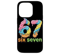 Custodia per iPhone 14 Pro Six Seven 67 Number Ice Cream Drip Meme 6 7 Kids boys Girls