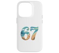 Custodia per iPhone 14 Pro Six SSix Seven Beach Summer Waves Fun Ragazze Bambini Uomo