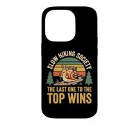 Custodia per iPhone 14 Pro Slow Hiking Society The Last One To The Top Wins Montagna