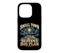 Custodia per iPhone 14 Pro Small Town Heaven's Big Plan Betlemme Christmas Star Art