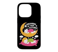 Custodia per iPhone 14 Pro Sognando il loro futuro Design per bambini che dormono