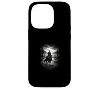 Custodia per iPhone 14 Pro solitario, cowboy, cavaliere, in, deserto, e, west, cielo