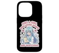 Custodia per iPhone 14 Pro Solo una ragazza che ama anime e schizzi amante artista arte